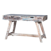 Rustica Reclaimed Solid Wood Rustic Writing Study Desk C7